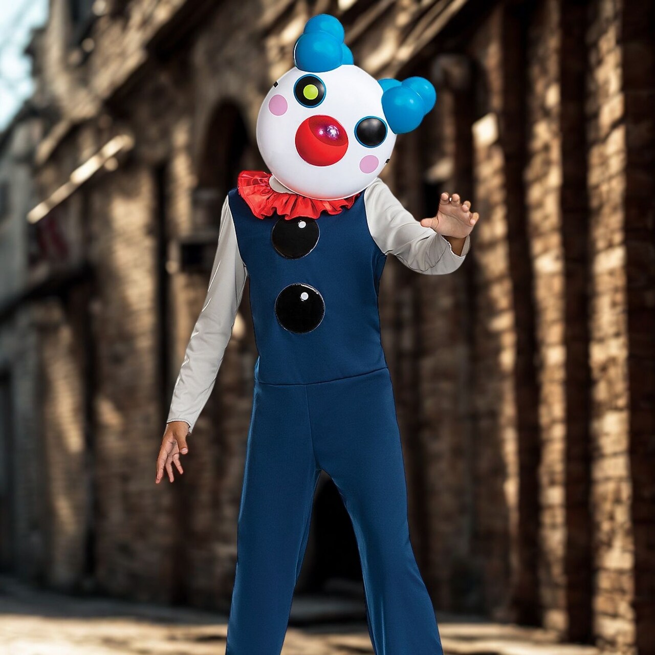 Kids Classic Piggy Clowny Costume for Roblox Horror Game Halloween Dress Up